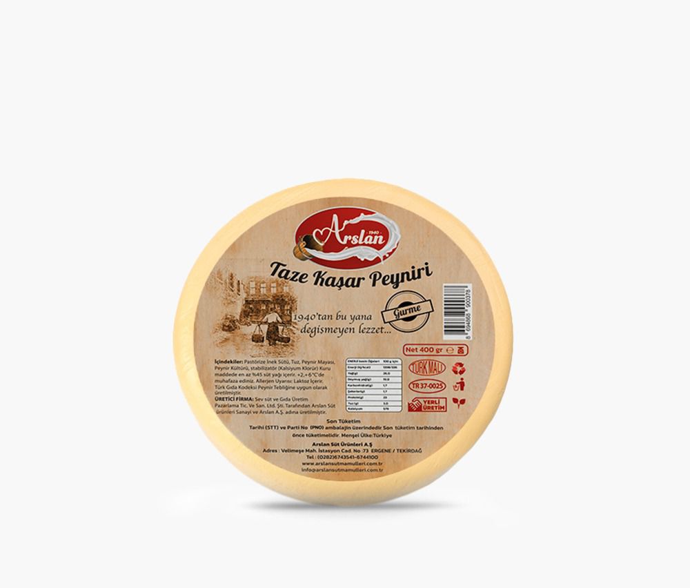 Arslan Taze Kaşar Gurme 400 gr
